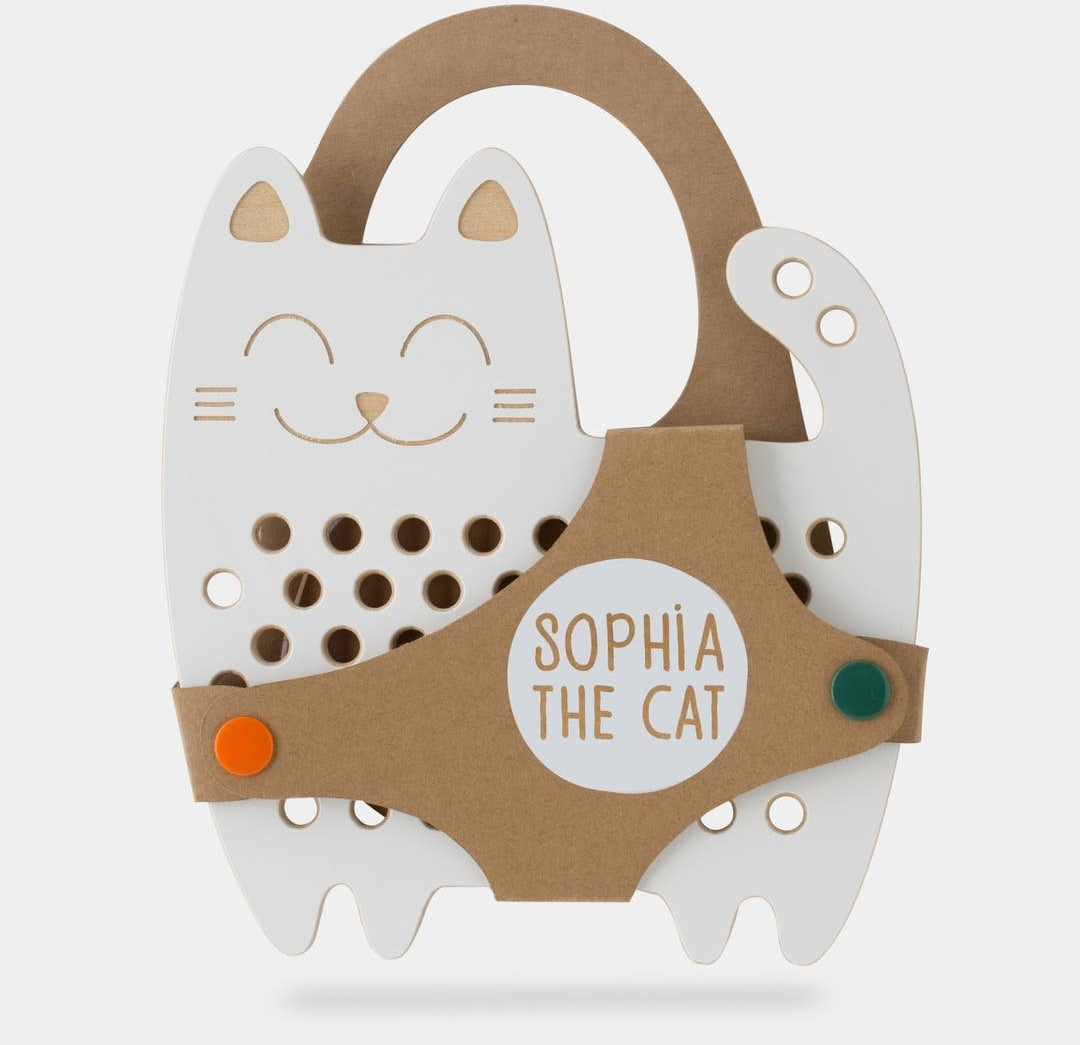 Sophia the Cat, Montessori Lacing Toy