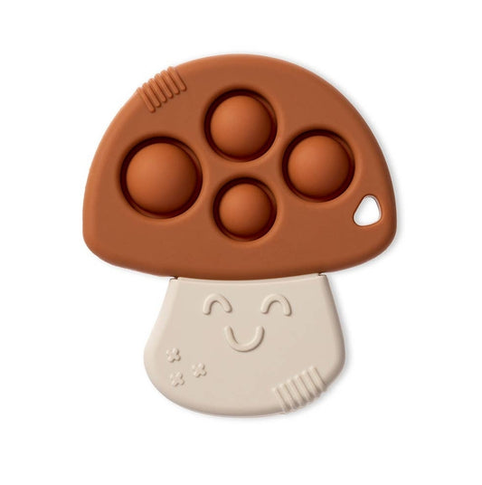 Itzy Pop Sensory Popper Teether- Mushroom