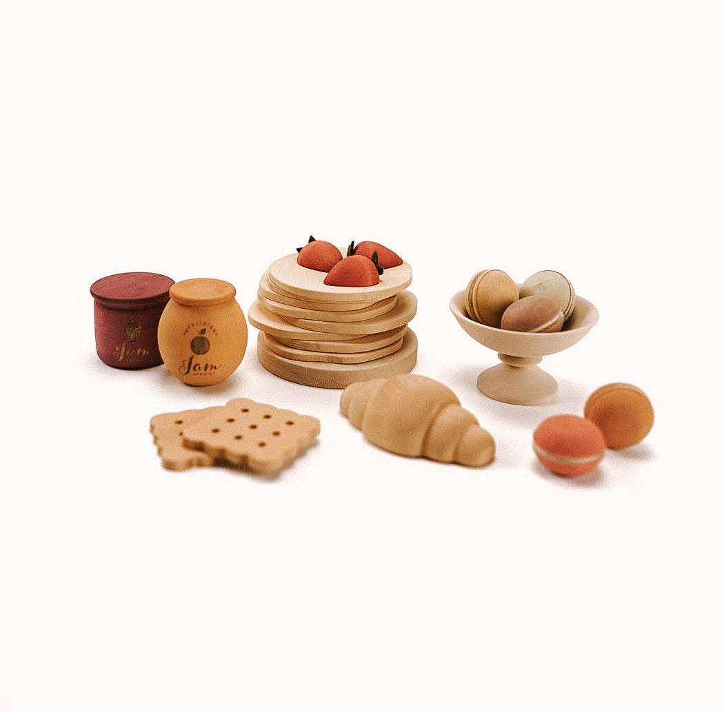 Wooden Play Food Set- Desserts