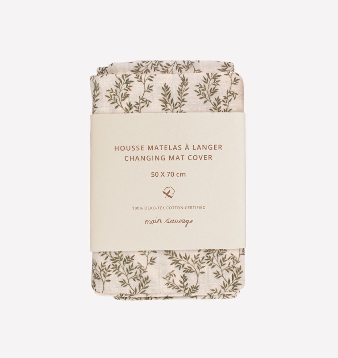 Changing Pad Cover- Bay Leaves