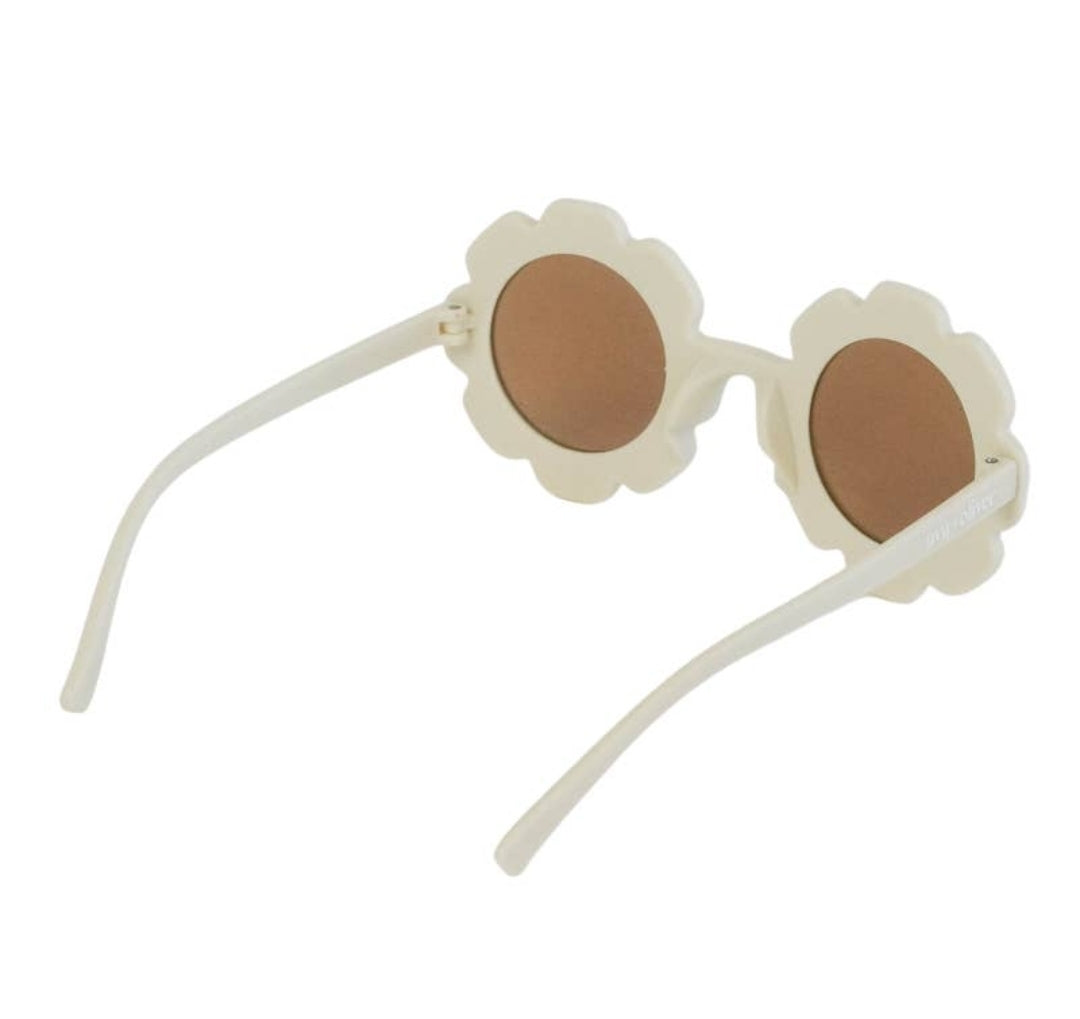 Flower Sunglasses- Cream